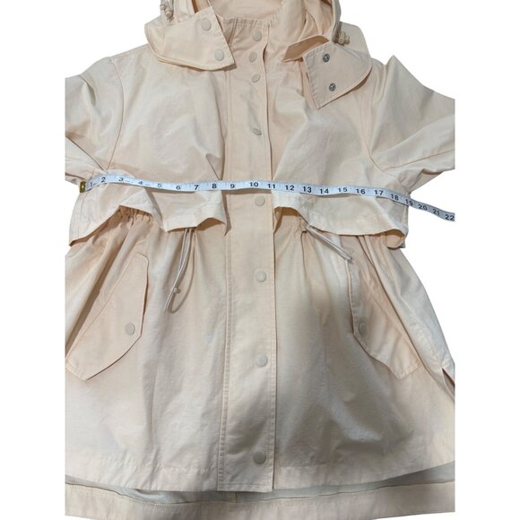 J.Crew Womens Perfect Lightweight Jacket Soft Champagne Rain Coat Size M - Picture 6 of 8